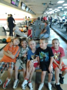 OASN Bowling bunch of kids July 2013